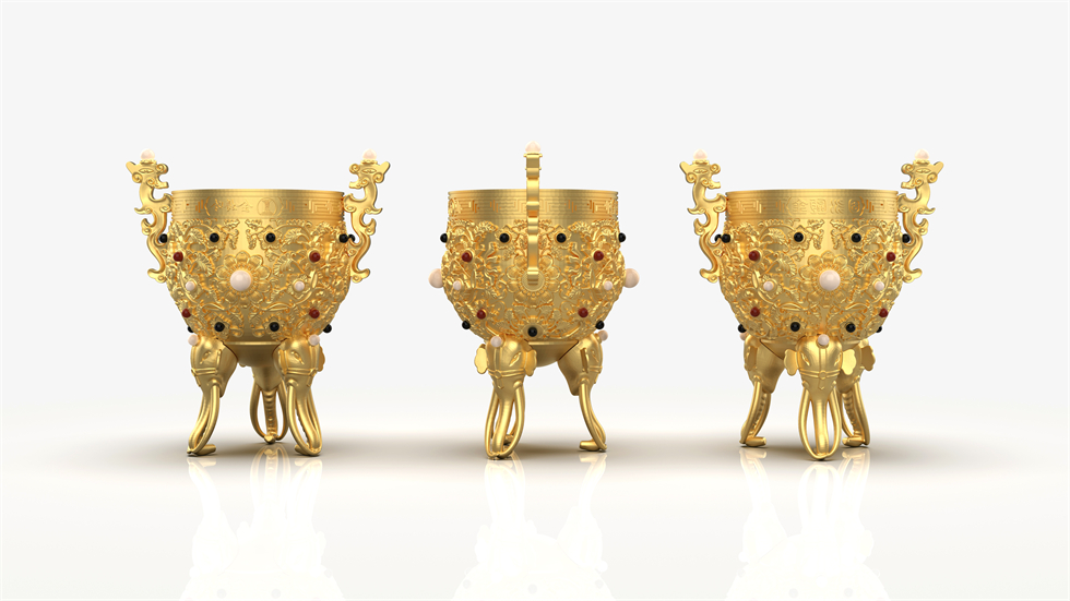 高端文創禮品——金甌永固杯