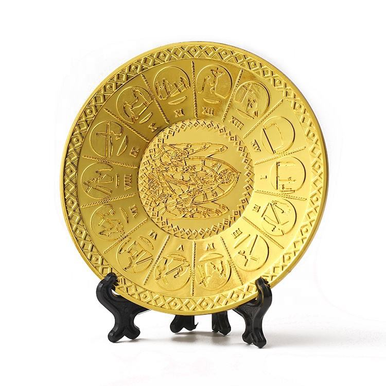 企業周年慶典紀念盤定制,金銀周年紀念盤定做